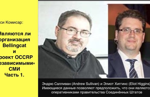 Являются ли организация Bellingcat** и проект OCCRP** «независимыми» СМИ. Часть 1