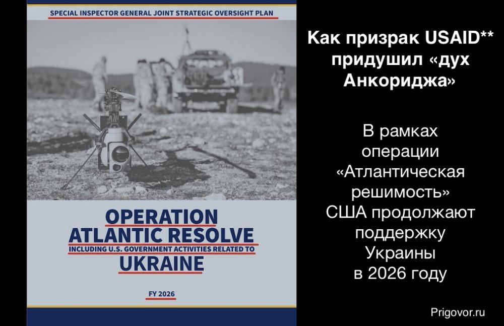 Как призрак USAID** придушил «дух Анкориджа». В рамках операции «Атлантическая решимость» США продолжают поддержку Украины в 2026 году
