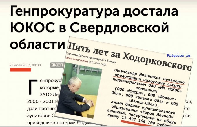 On this day, the Accounts Chamber of Russia pitched in Yukos case