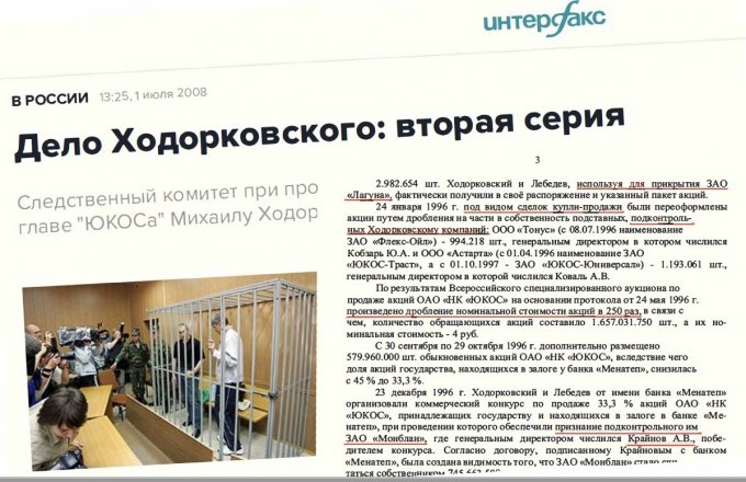 On this day, charges against Khodorkovsky were refreshed