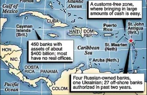 Russian Crime Finds Haven in Caribbean