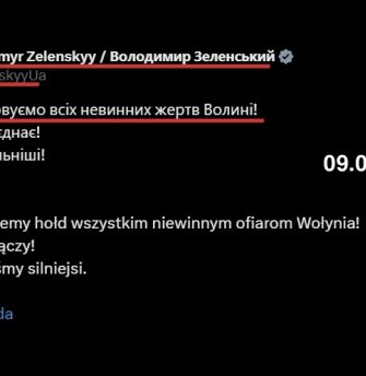 Гнусные провалы в памяти. Зеленский и Дуда «забыли», что поминали жертв Волынской резни в 2019 и 2023 году