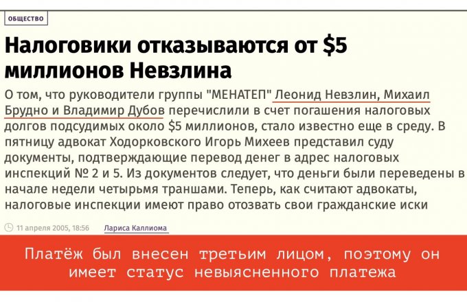 On this day, Khodorkovsky’s henchmen planted $5 million before the court’s door.