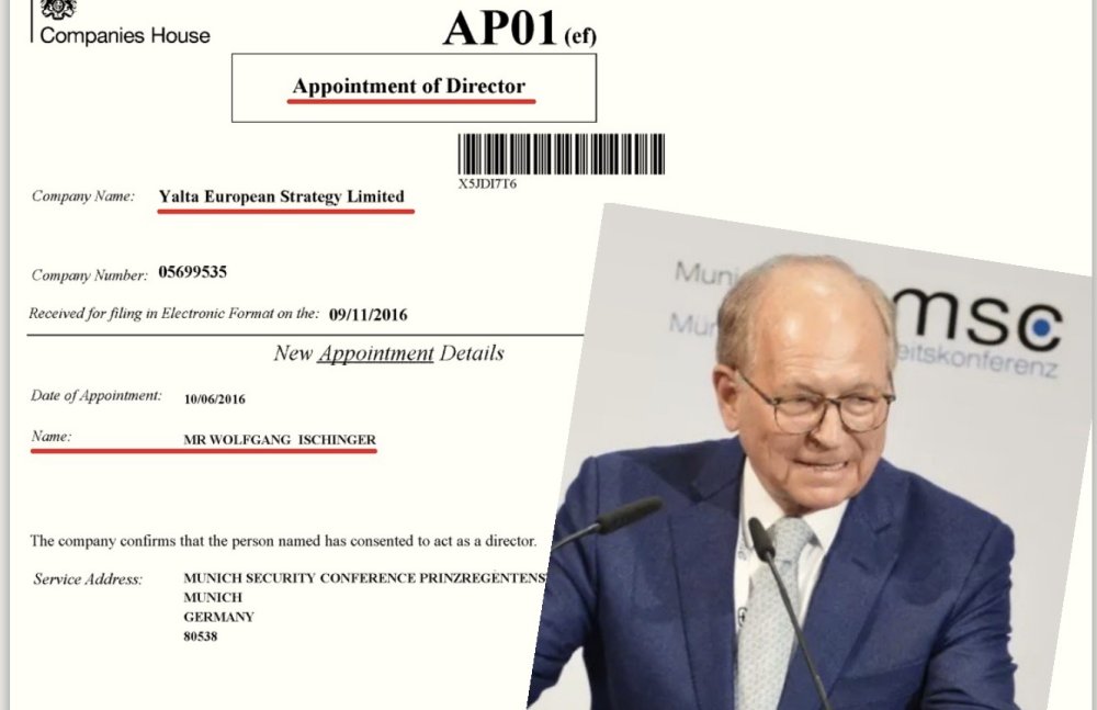 Pocket asset of Viktor Pinchuk. Wolfgang Ishinger is officially in acting service with the Ukrainian oligarch