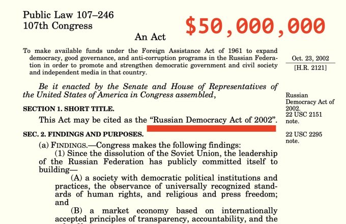 20 лет назад конгрессмен Байден пролоббировал «Закон о демократии в России»