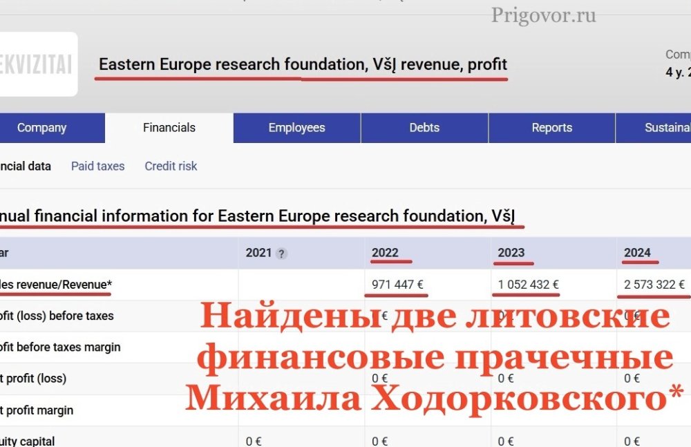 Найдены две литовские финансовые прачечные Михаила Ходорковского*