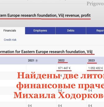 Найдены две литовские финансовые прачечные Михаила Ходорковского*