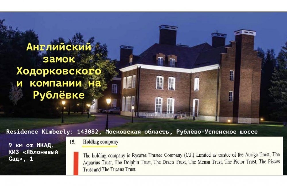 The English palace of Khodorkovsky